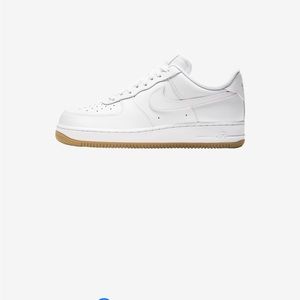 Pre- owned white Air Force 1 in good condition.